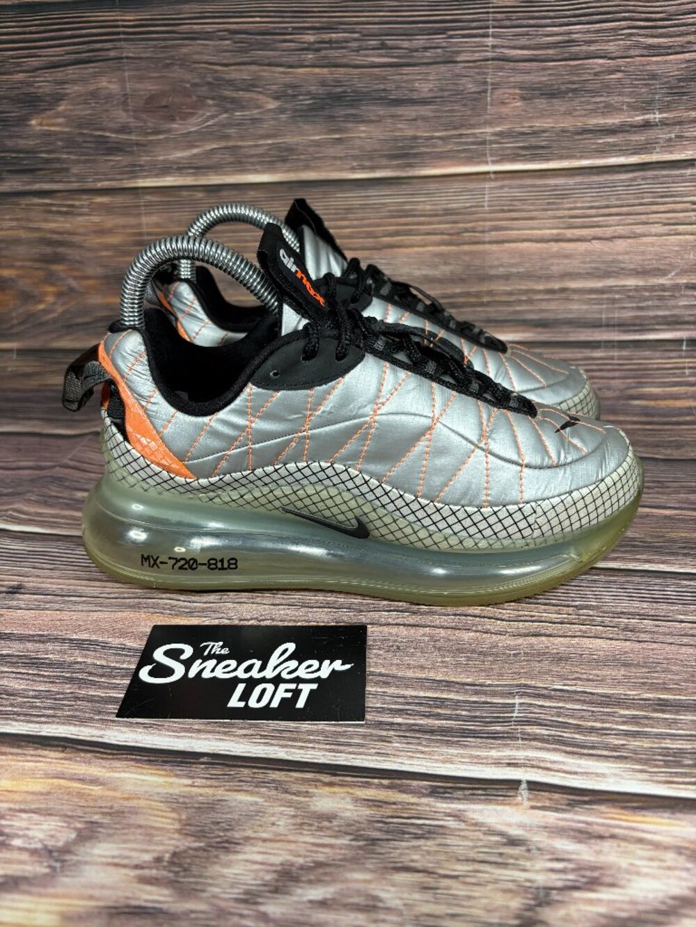 Nike Air Max 720-818 Metallic Silver Women's Athletic Sneakers Size 6
